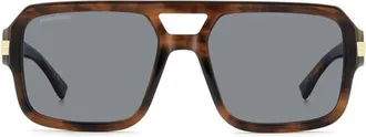 Dsquared2 Sunglasses D2 0197/S Ex4 Ir Brown Horn/Gray Men