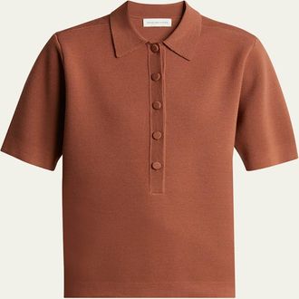 Dries Van Noten Toamsa Polo Wool Shirt