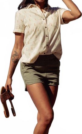 Bridge & Burn Lana Shirt In Dune Chevron
