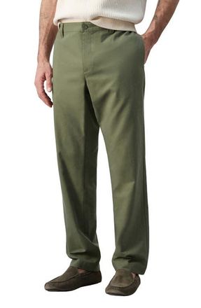 Mango Regular Fit Chinos in Forest Green at Nordstrom, Size 34