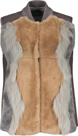 Lorena Antoniazzi Button Vest - Dames - Bodywarmers - Veelkleurig - L - Wol - Jassen
