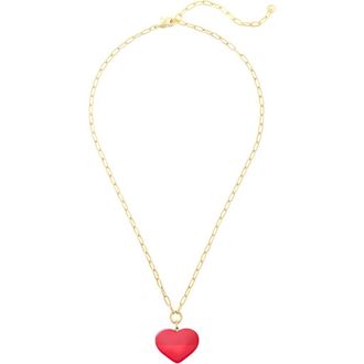 Machete Jewelry Midi Heart Pendant Necklace in Ruby at Nordstrom