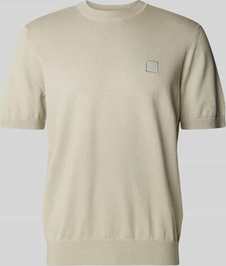 Boss Orange by Hugo Boss BOSS Orange T-Shirt aus Baumwoll-Kaschmir-Mix Modell Kanache in Sand, Größe L