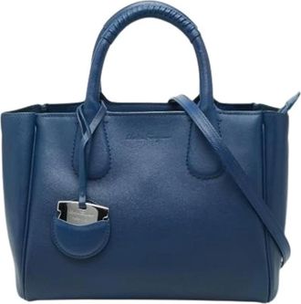 Ferragamo Pre-owned Handbags, female, Blue, Size: ONE SIZE Pre-owned Ee-21 Handbag