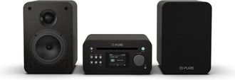 Pure Classic Stereo Mini Microcadena De M&uacute;sica Para Uso Dom&eacute;stico 20 W Negro