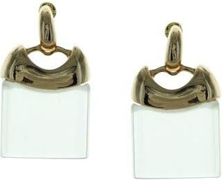 Olivia Welles Purse Drop Earrings in Gold /Clear at Nordstrom Rack