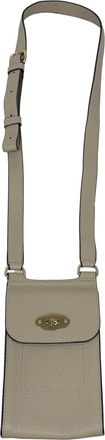 Mulberry Mini Antony Crossbody Bag in Beige Grained Leather