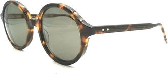 Thom Browne Bruine zonnebril Stijlvolle herenaccessoire - Heren - Zonnebrillen - Bruin - 53 MM - Accessoires