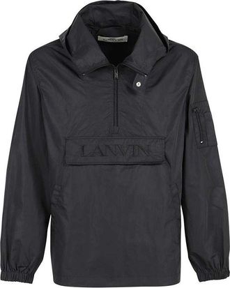 Lanvin Black Polyamide Shell Mens Jacket