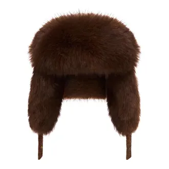 Cesare Gaspari Cappello Trapper in Lana - - Accessories - Donna - Marrone - ONE SIZE