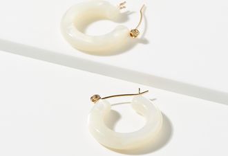 Simons Womens Geo flecked earrings