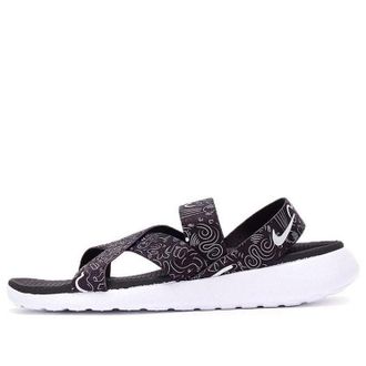 Nike (WMNS) Nike Roshe One Sandal Print Black White 832644-011