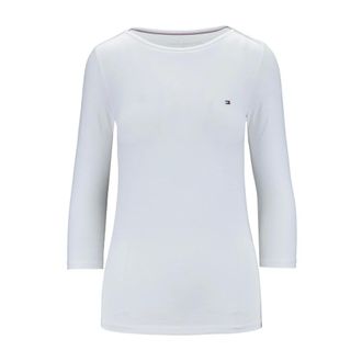 Tommy Hilfiger Pullover Jumper - female - Tommy Hilfiger - Long Sleeve T-Shirts - White - S - Tops