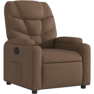 vidaXL Sill&oacute;n Reclinable De Tela Marr&oacute;n Vidaxl