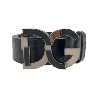 Dolce & Gabbana Pre-owned Belts, male, Black, Size: ONE SIZE Pre-owned Leather Belt