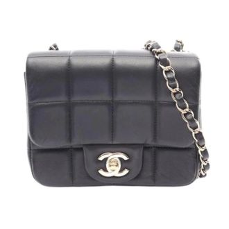 Chanel Pre-owned Chocolate Bar Schoudertas - Dames - Pre-owned - Zwart - Maat: ONE Size Leer