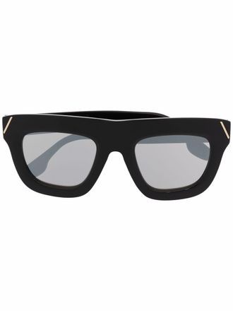 Victoria Beckham Occhiali da sole wayfarer - Nero