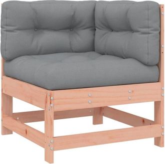 vidaXL Vidaxl - Sof&aacute; Esquinero Con Cojines Madera Maciza De Abeto De Douglas