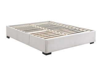 Vente-Unique Somier con cajones 180 x 200 cm - Tejido beige - KOLANE de YSM&Eacute;E