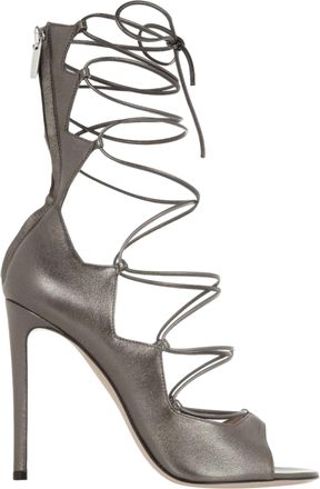 Gianvito Rossi Metallic Lace-Up Sandals Size 39.5
