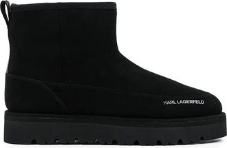 Karl Lagerfeld logo-print boots - Black