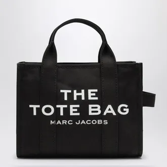 Marc Jacobs The Small Tote Bag In Black Canvas