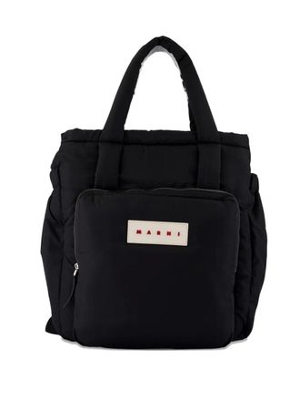 Marni Puff East/West backpack - Black