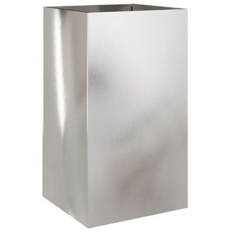 vidaXL Jardinera De Acero Inoxidable Plateado 42x38x75 Cm Vidaxl