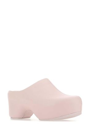 Givenchy Womens Pastel Pink Leather G Clog Mules - Coral - Size EU 35
