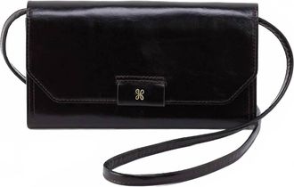 Hobo Womens Romy Crossbody Wallet In Black