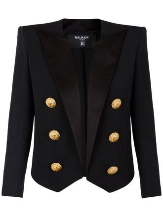 Balmain Blazer in pied-de-poule - Nero
