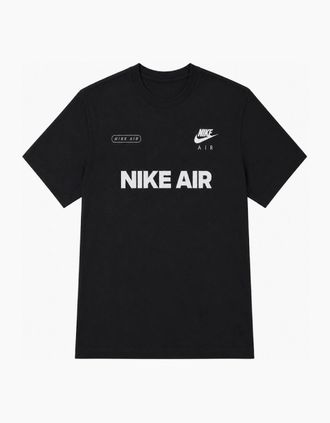 Nike Mens Nike Air Mens Graphic Premium Cotton T-Shirt in Black - Size: 42