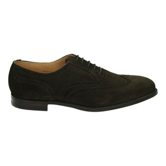 Crockett & Jones Bruine Su&egrave;de Business Schoenen - Heren - Nette schoenen - Bruin - 40 1/2 EU - Su&egrave;de - Schoenen