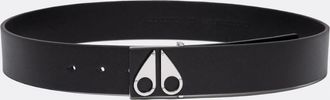 Moose Knuckles Mens Moose Knuckles Mens Logo Icon Belt - Black - Size: W36