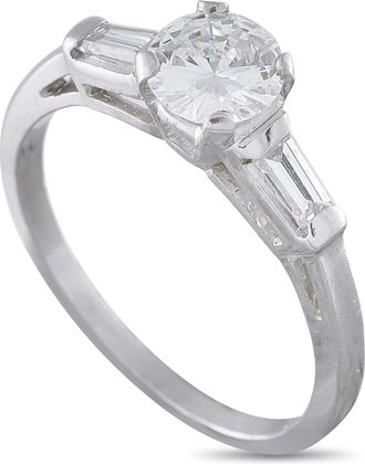 Luxury Bazaar Platinum 0.95ct Diamond Ring MF13-081226