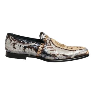 Dolce & Gabbana Sequin Embellished Loafers - male - Dolce & Gabbana - Loafers - Multicolor - 9 UK - Shoes