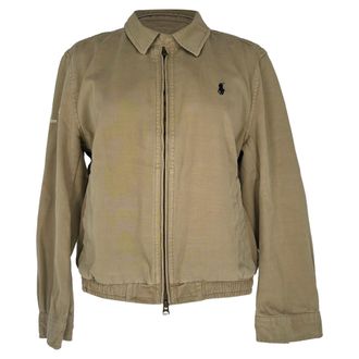 Ralph Lauren Polo Ralph Lauren 2-Way Zipped Jacket in Beige Cotton