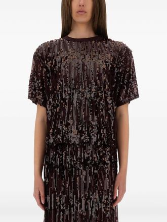 Baum Und Pferdgarten T-shirt con paillettes - Rosso