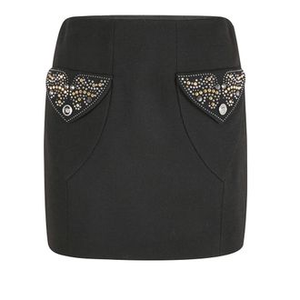 Versace Dames, Rokken, Zwart, Maat: 2XS Wol