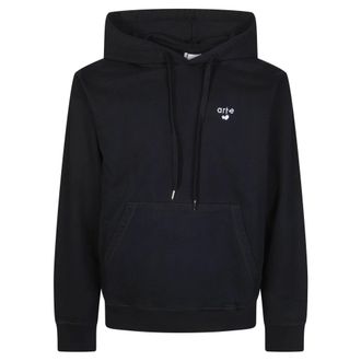 Arte Hoodies, male, Black, Size: XL Heart Logo Hoodie