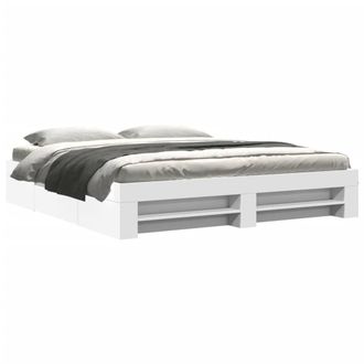 Berkfield Home Bed Frame without Mattress White 200x200 cm Engineered Wood