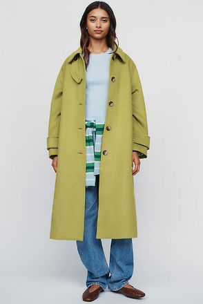 Maeve Wool Blend Balmacaan Coat Jacket