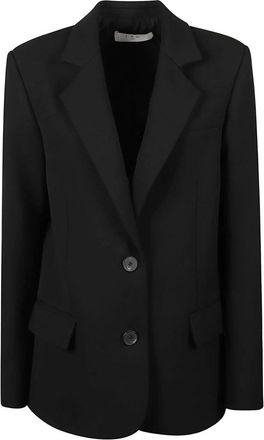 Iro Menya Recht gesneden colbert - Dames - Blazers - Zwart - M - Katoen - Jassen
