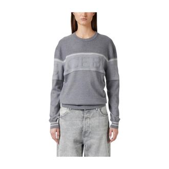 Iceberg Rondgebreide trui - Dames - Ronde hals truien - Grijs - XS - Wol - Truien & Vesten