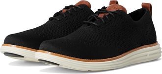 Cole Haan Originalgrand Remastered Stitchlite Oxford Mens Lace-up Boots Black/British Tan/Silver Lining : 10.5 D - Medium, Leather