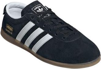 adidas Gazelle Lo Pro Sneaker in Black/White/Gum at Nordstrom, Size 10.5