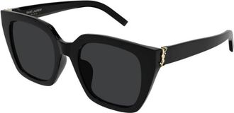 Saint Laurent Zonnebril - unisex - Accessoires - Zwart - Maat: 51 MM