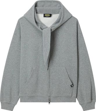 Mini Cream Hoodie met rits - Grijs