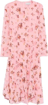Stine Goya Floral-print Long-sleeve Midi Dress