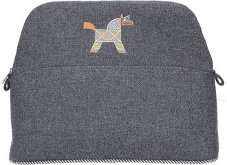 Herm&egrave;s Wool Pouch (Pre-Owned)